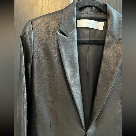 VICTORIA VICTORIA BECKHAM Black Blazers Size Small - Picture 2 of 8
